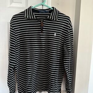 Quarter zip pullover.